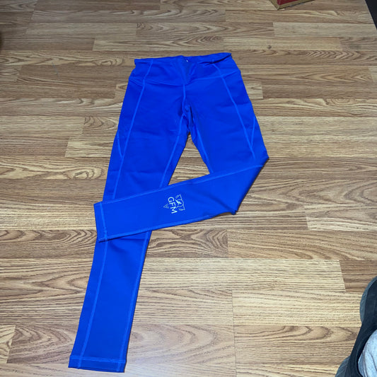 Ladies Blue Left Leg GFM Leggings