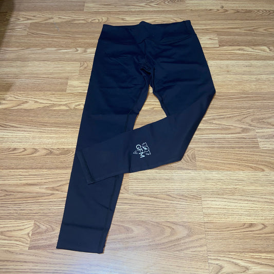Ladies Black Left Leg Leggings