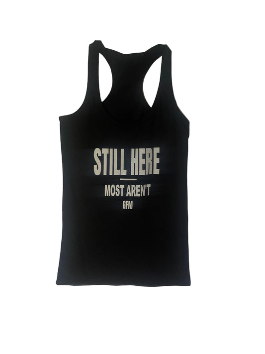 STILL HERE MOST AREN'T Women's Racerback Tank