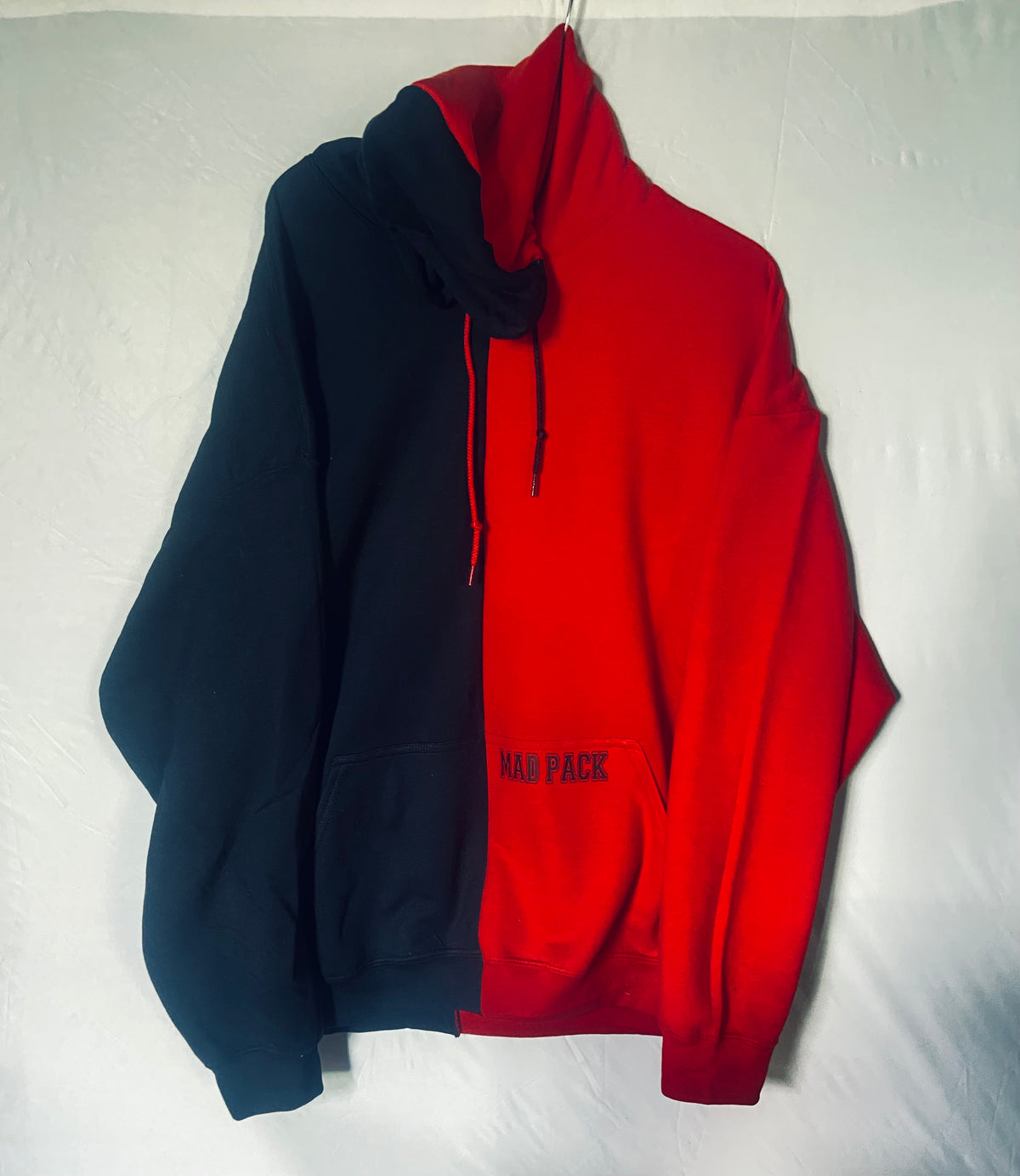 Madpack Two-Tone Hoodie – Heavyweight 50/50 Cotton Poly Color Block Pullover, Unisex, 15 Colors