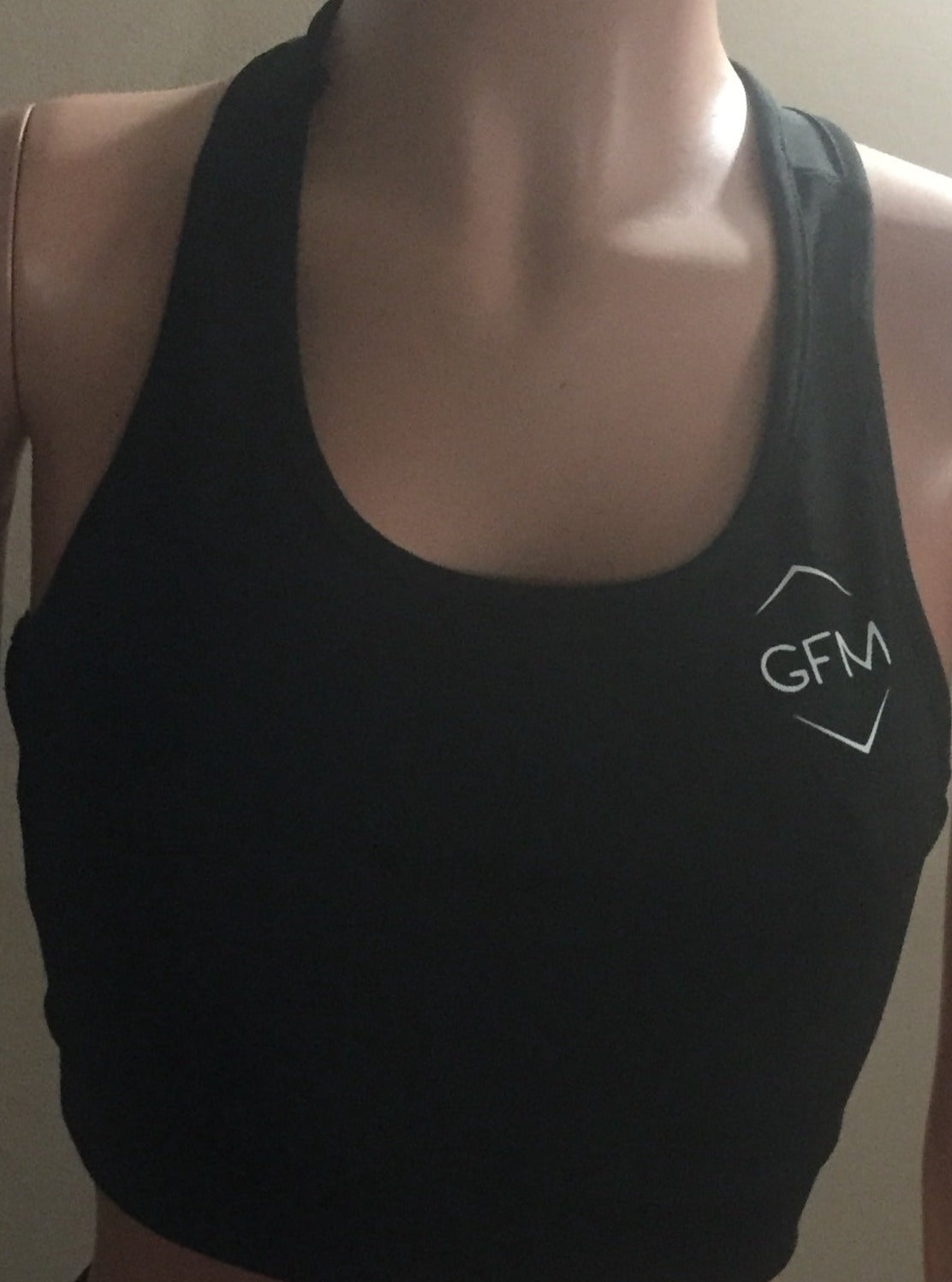 Black GFM Crop Tank