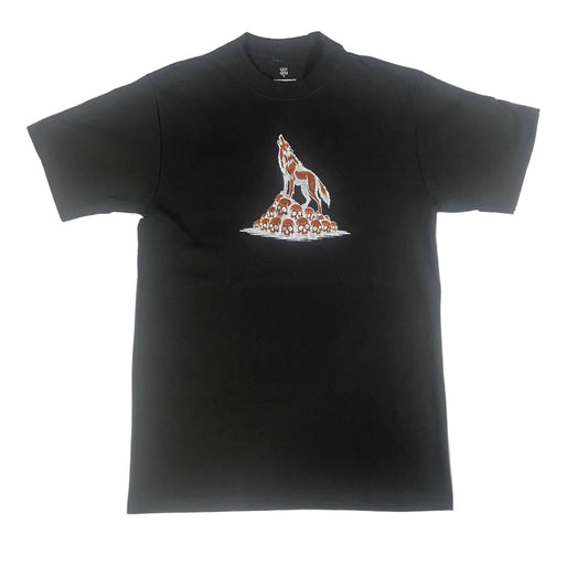 Thoughts Hold Power Tee – Wolf Graphic Motivational T-Shirt | 100% Cotton Screen Printed Shirt